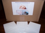 13" x 18" White Changing Table Pads, Waterproof, 500/case.